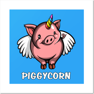 Piggycorn Pig Unicorn Posters and Art